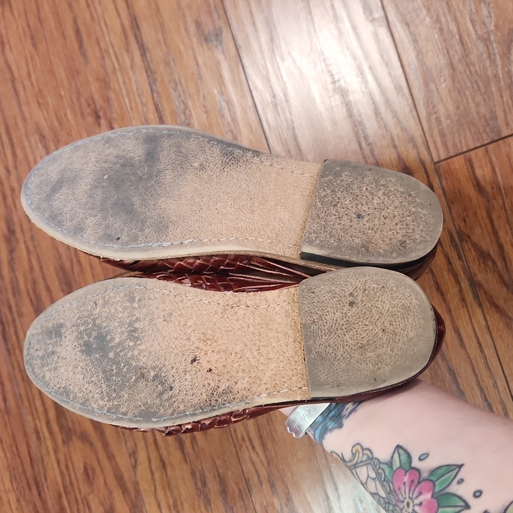 Artisan Womens Leather Brown Huarache's - Picture 5 of 5